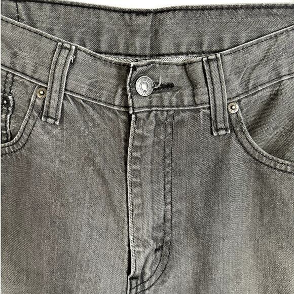 Levi's 508 Jeans Size 34 x 34 Gray Black Label Tapered Fit Denim Discontinued - Picture 5 of 13
